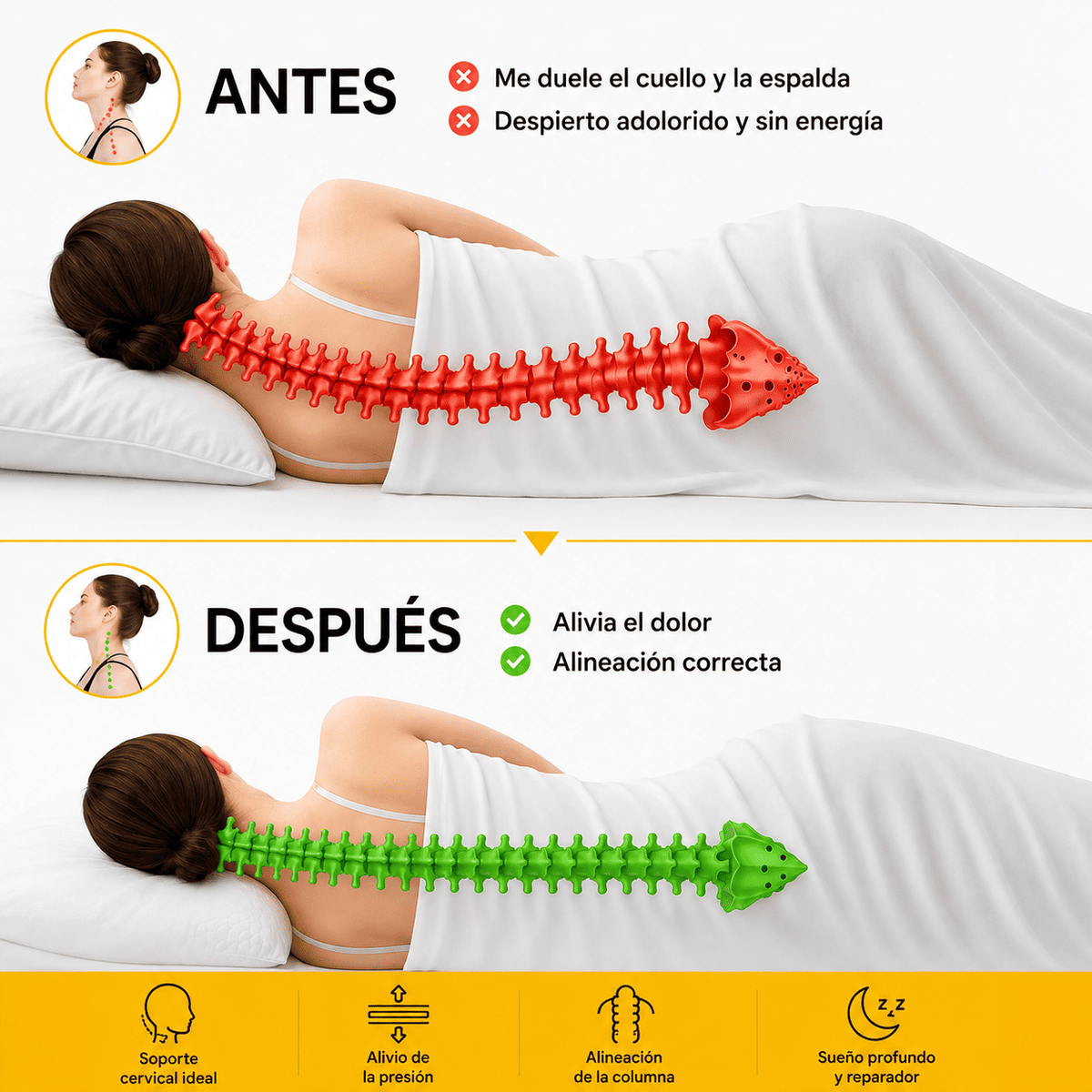 (2X1) Almohada Cervical